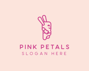 Pink Chubby Bunny logo design