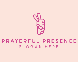 Pink Chubby Bunny logo design