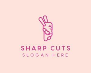 Pink Chubby Bunny logo design