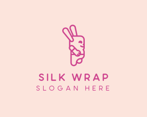 Pink Chubby Bunny logo design