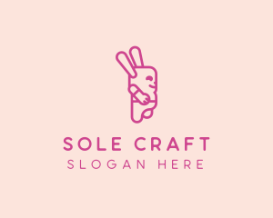 Pink Chubby Bunny logo design