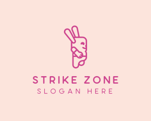 Pink Chubby Bunny logo design