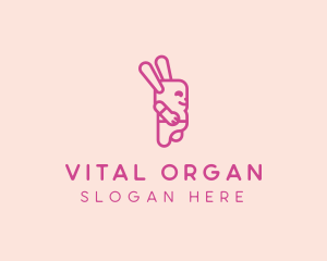 Pink Chubby Bunny logo design