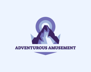 Adventure Mountain Peak  logo design