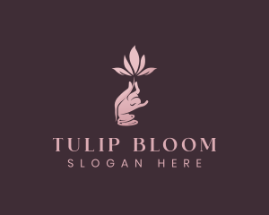 Hand Flower Boutique logo design