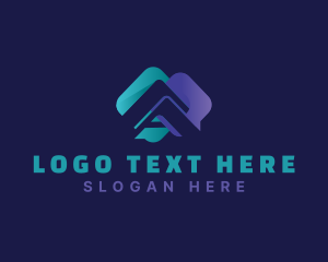 Messaging Media App Letter A logo