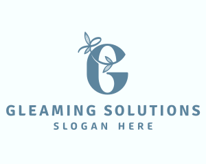 Leaf Vine Letter G logo design