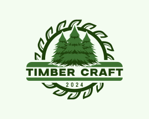 Timber Wood Cutter logo design