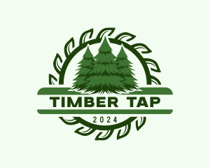 Timber Wood Cutter logo design