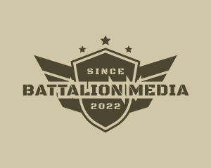 Military Wing Shield  logo design