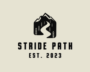 Road Pathway Hiking logo design