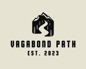 Road Pathway Hiking logo design