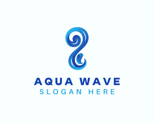 Sea Water Wave logo design