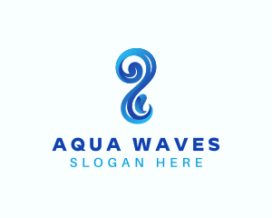 Sea Water Wave logo design