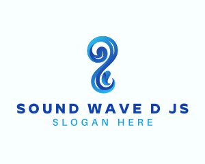 Sea Water Wave logo design