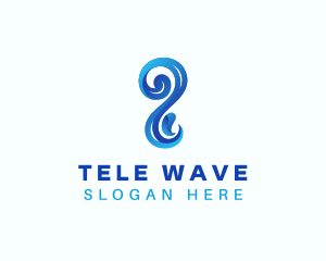 Sea Water Wave logo design