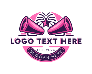 Cheerleading Pompom Megaphone logo