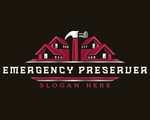 Roof Remodel Residence logo design