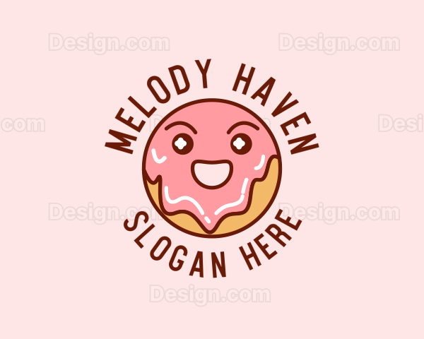 Happy Sweet Donut Logo