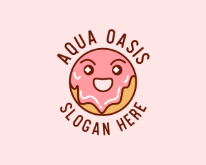 Happy Sweet Donut logo design