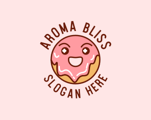 Happy Sweet Donut logo design