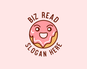 Happy Sweet Donut logo design