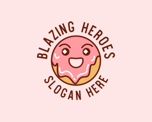 Happy Sweet Donut logo design