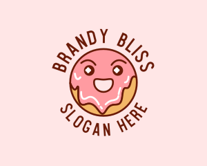 Happy Sweet Donut logo design