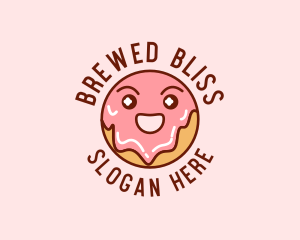 Happy Sweet Donut logo design