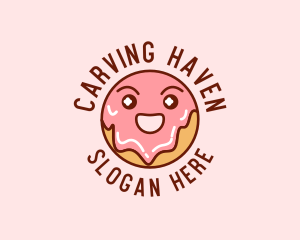 Happy Sweet Donut logo design