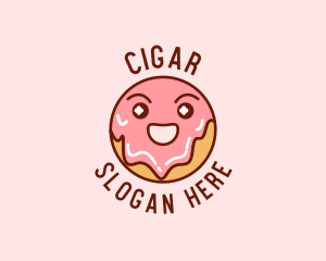 Happy Sweet Donut logo design