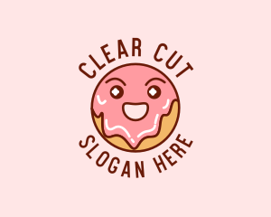 Happy Sweet Donut logo design