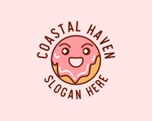 Happy Sweet Donut logo design