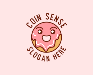 Happy Sweet Donut logo design