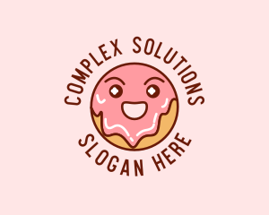 Happy Sweet Donut logo design