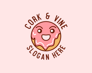 Happy Sweet Donut logo design