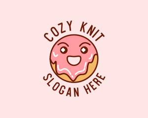 Happy Sweet Donut logo design