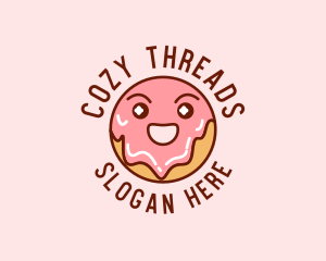 Happy Sweet Donut logo design