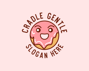 Happy Sweet Donut logo design