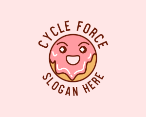 Happy Sweet Donut logo design