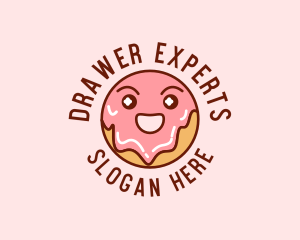 Happy Sweet Donut logo design