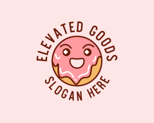 Happy Sweet Donut logo design