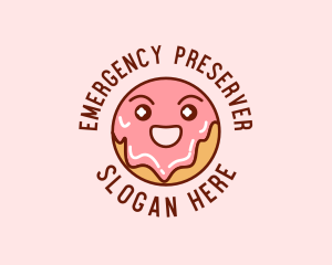 Happy Sweet Donut logo design