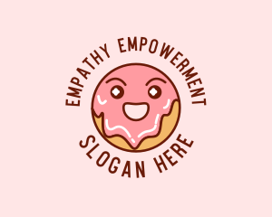 Happy Sweet Donut logo design