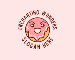 Happy Sweet Donut logo design