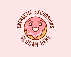 Happy Sweet Donut logo design