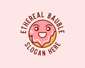 Happy Sweet Donut logo design