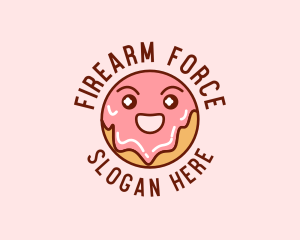 Happy Sweet Donut logo design