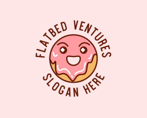 Happy Sweet Donut logo design