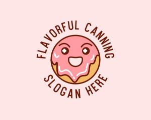 Happy Sweet Donut logo design